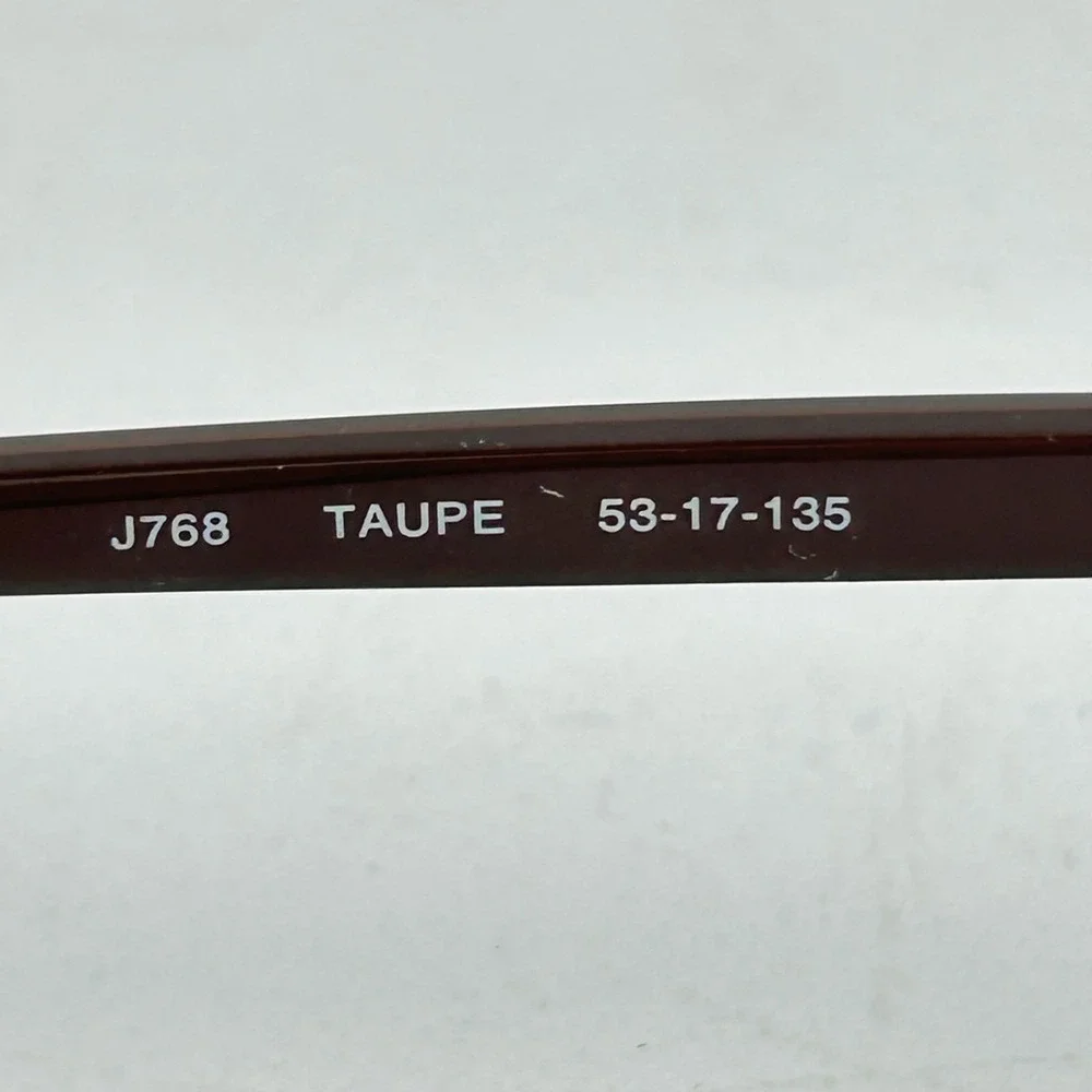 Jones New York J768 Women Eyeglasses Frame Taupe Plastic Full Rim 53-17-135‎ mm